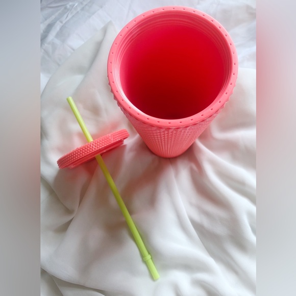 Starbucks Summer 2022 Bling Studded Dragon Fruit 24oz Venti Cold Cup Tumbler - Picture 3 of 4